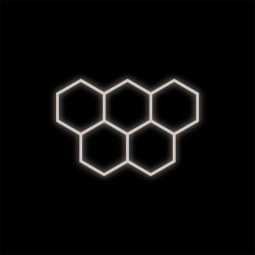 Zestaw czarny Lamp HEXAGON...
