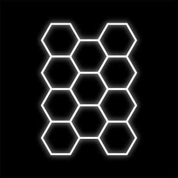 Zestaw czarny Lamp HEXAGON...